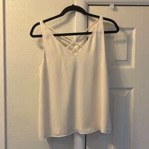 Express White tank blouse